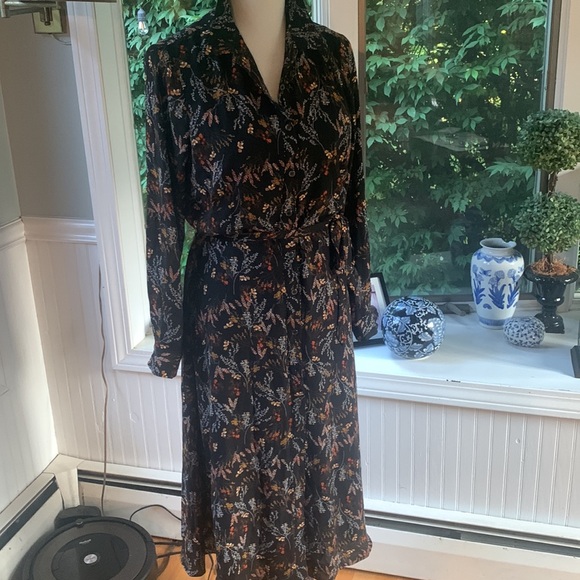 DR2 Dresses & Skirts - DR 2 long dress size med. NWOT long sleeve fully lined. Buttons all the way down